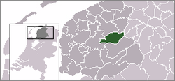 Lage von Smallingerland in den Niederlanden
