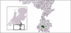 Lage von Valkenburg aan de Geul in den Niederlanden