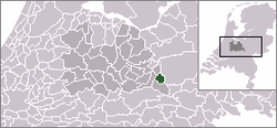 Lage von Veenendaal in den Niederlanden