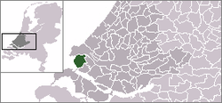 Lage von Westvoorne in den Niederlanden