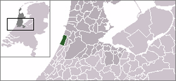 Lage von Zandvoort in den Niederlanden