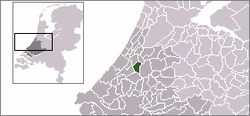 Lage von Zoeterwoude in den Niederlanden