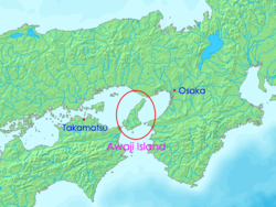 Lage der Insel Awaji-shima