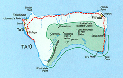 Karte von Taʻū