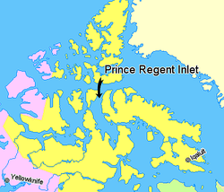 Karte von Prince Regent Inlet