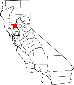 Karte von Colusa County innerhalb von Kalifornien