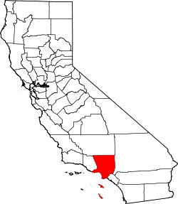 Karte von Los Angeles County innerhalb von Kalifornien