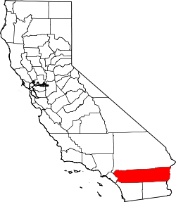 Karte von Riverside County innerhalb von Kalifornien