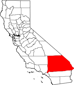 Karte von San Bernardino County innerhalb von Kalifornien