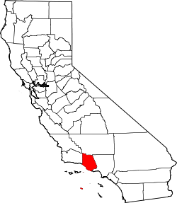 Karte von Ventura County innerhalb von Kalifornien