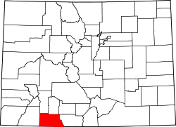 Karte von Archuleta County innerhalb von Colorado