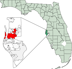 Map of Florida highlighting Clearwater.svg