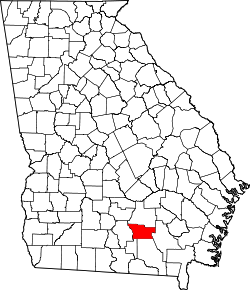 Karte von Atkinson County innerhalb von Georgia