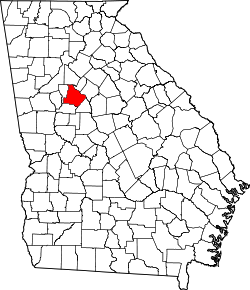Karte von Henry County innerhalb von Georgia
