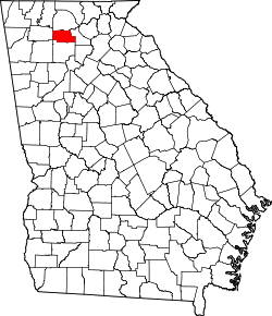 Karte von Pickens County innerhalb von Georgia