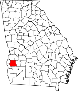 Karte von Randolph County innerhalb von Georgia