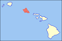 Lage von Oʻahu