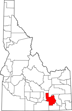 Karte von Power County innerhalb von Idaho