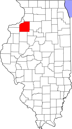 Karte von Henry County innerhalb von Illinois