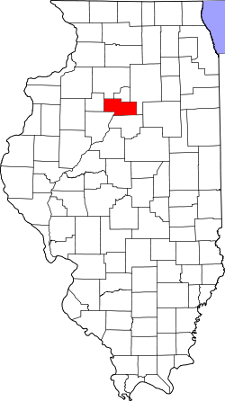 Karte von Marshall County innerhalb von Illinois