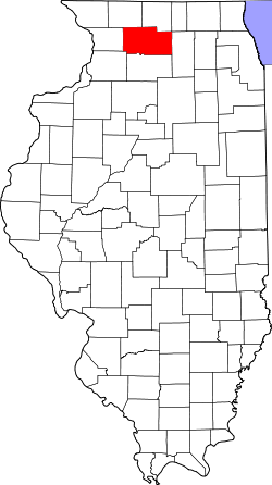 Karte von Ogle County innerhalb von Illinois