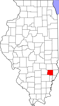 Karte von Richland County innerhalb von Illinois