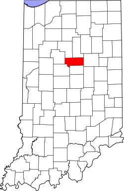 Karte von Howard County innerhalb von Indiana