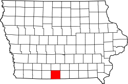 Karte von Decatur County innerhalb von Iowa