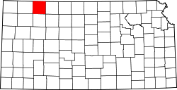 Karte von Decatur County innerhalb von Kansas