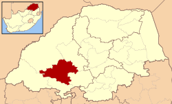 Map of Limpopo with Modimolle highlighted (2006).svg