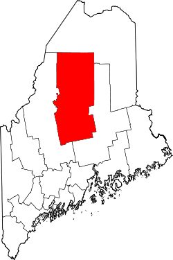 Karte von Piscataquis County innerhalb von Maine