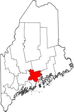 Karte von Waldo County innerhalb von Maine
