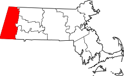 Karte von Berkshire County innerhalb von Massachusetts