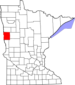 Karte von Clay County innerhalb von Minnesota