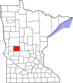 Karte von Douglas County innerhalb von Minnesota