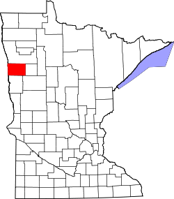 Karte von Norman County innerhalb von Minnesota