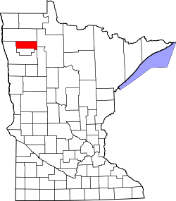 Karte von Pennington County innerhalb von Minnesota