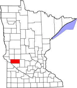 Karte von Swift County innerhalb von Minnesota
