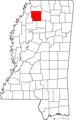 Karte von Panola County innerhalb von Mississippi