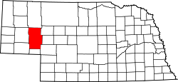 Karte von Garden County innerhalb von Nebraska