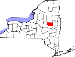 Karte von Fulton County innerhalb von New York