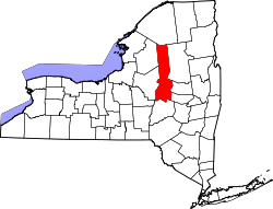 Karte von Herkimer County innerhalb von New York