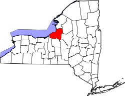 Karte von Oswego County innerhalb von New York