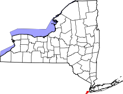 Karte von Richmond County innerhalb von New York