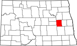 Karte von Griggs County innerhalb von North Dakota