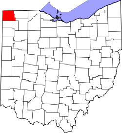 Karte von Williams County innerhalb von Ohio