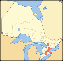 Regionalgemeinden in Ontario