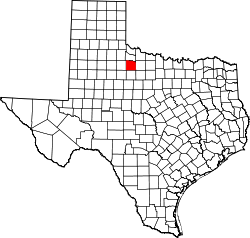 Karte von Knox County innerhalb von Texas