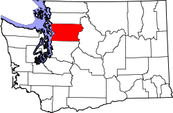 Karte von Snohomish County innerhalb von Washington