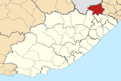 Map of the Eastern Cape with Matatiele highlighted (2011).svg